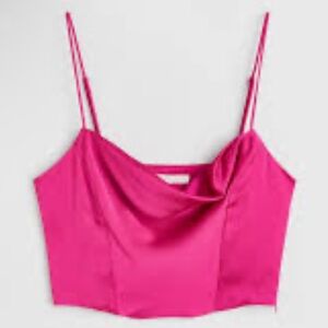 H&M Fuchsia Pink Crop Top